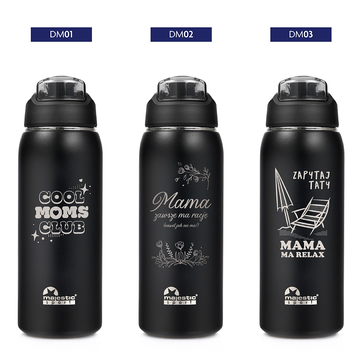 Butelka termiczna Majestic Sport Delta 750 ml czarna - Dla Mamy