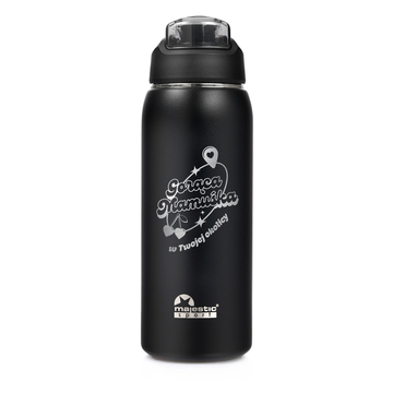 Butelka termiczna z grawerem dla Mamy Majestic Sport Delta 750 ml czarna - Dzień Matki 12