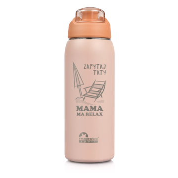 Butelka termiczna z grawerem dla Mamy Majestic Sport Delta 750 ml różowa - Dzień Matki 03
