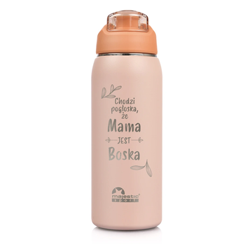 Butelka termiczna z grawerem dla Mamy Majestic Sport Delta 750 ml różowa - Dzień Matki 06