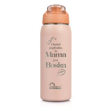 Butelka termiczna z grawerem dla Mamy Majestic Sport Delta 750 ml różowa - Dzień Matki 07