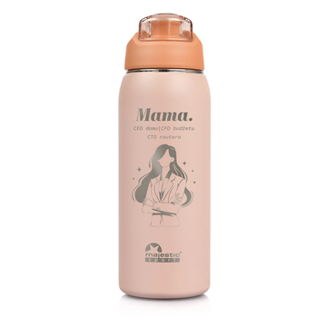 Butelka termiczna z grawerem dla Mamy Majestic Sport Delta 750 ml różowa - Dzień Matki 08