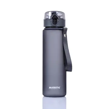 Butelka tritanowa z imieniem - Majestic Sport Missouri 560 ml szara - z grawerem