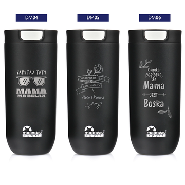 Kubek termiczny Majestic Sport Bullet 540 ml czarny - Dla Mamy