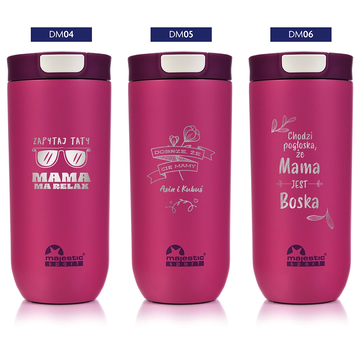 Kubek termiczny Majestic Sport Bullet 540 ml fuksja - Dla Mamy