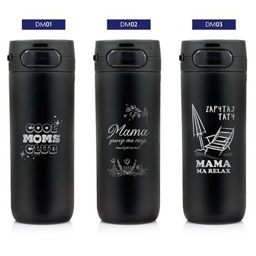 Kubek termiczny Majestic Sport Nord 600 ml czarny - Dla Mamy