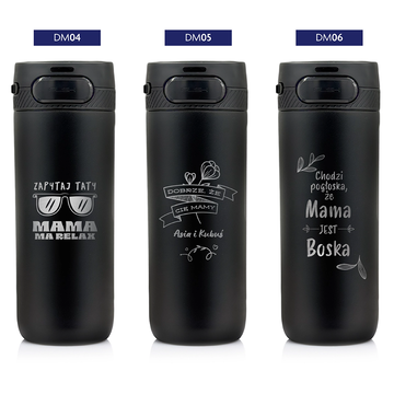 Kubek termiczny Majestic Sport Nord 600 ml czarny - Dla Mamy