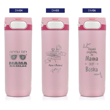 Kubek termiczny Majestic Sport Nord 600 ml różowy - Dla Mamy