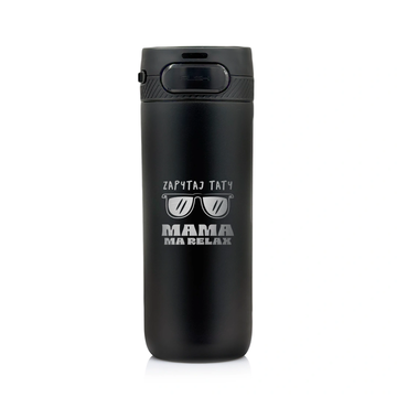 Kubek termiczny z grawerem dla Mamy Majestic Sport Nord 600 ml czarny - Dzień Matki 04