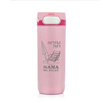 Kubek termiczny z grawerem dla Mamy Majestic Sport Nord 600 ml różowy - Dzień Matki 03