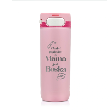 Kubek termiczny z grawerem dla Mamy Majestic Sport Nord 600 ml różowy - Dzień Matki 07