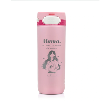 Kubek termiczny z grawerem dla Mamy Majestic Sport Nord 600 ml różowy - Dzień Matki 08