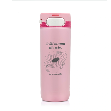 Kubek termiczny z grawerem dla Mamy Majestic Sport Nord 600 ml różowy - Dzień Matki 14