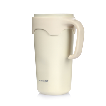 Kubek termiczny ze słomką Majestic Sport Jelly 650 ml biały