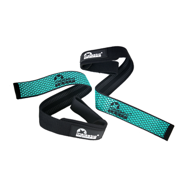 Paski treningowe do chwytu i martwego ciągu Majestic Sport miętowe