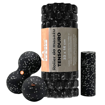 Zestaw do masażu Majestic Sport TENSO DURO 4w1 czarno-szary