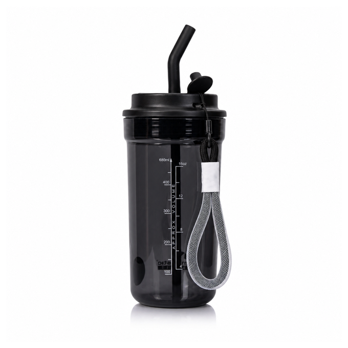 Butelka na wodę Majestic Sport Mia 680 ml czarna