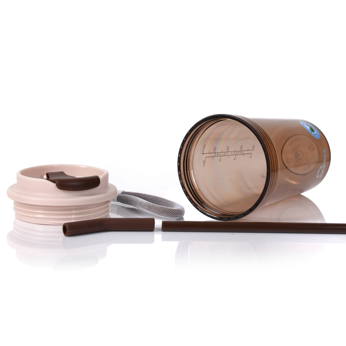 Butelka na wodę Majestic Sport Mia 680 ml kawowa