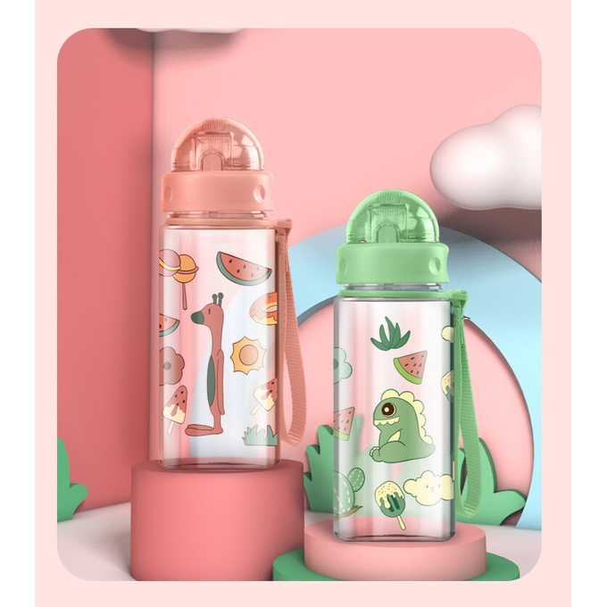 Butelka na wodę dla dzieci Casno WILLY 400 ml różowa