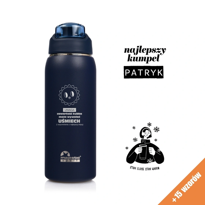 Butelka termiczna Majestic Sport Delta 750 ml granatowa - dla przyjaciela