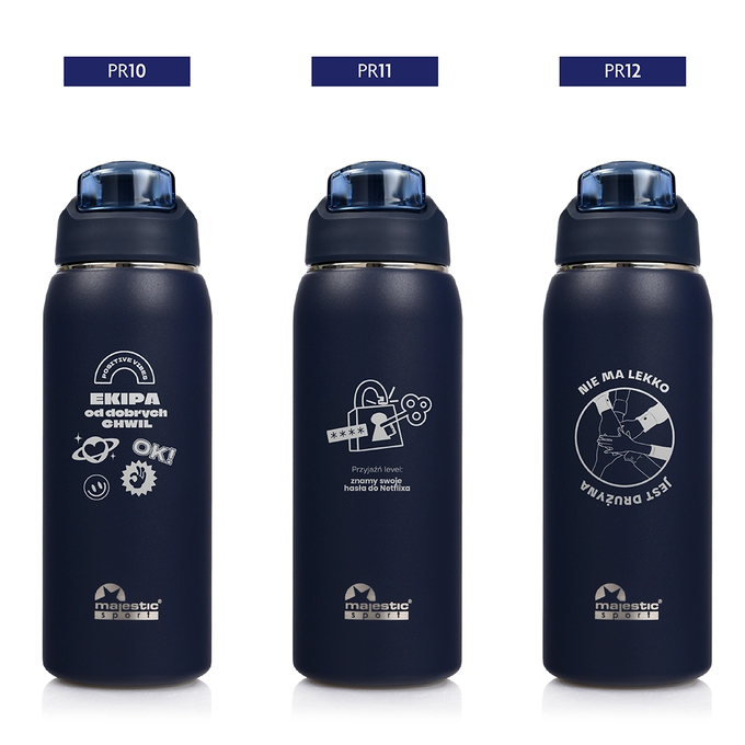 Butelka termiczna Majestic Sport Delta 750 ml granatowa - dla przyjaciela