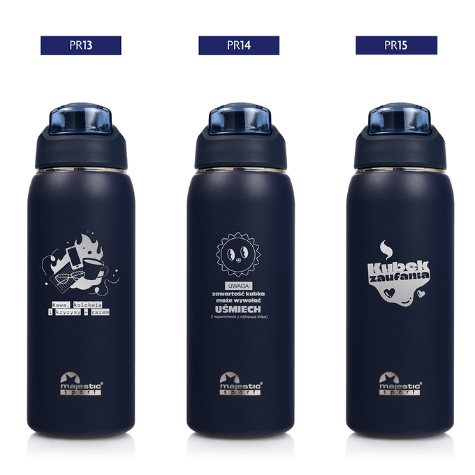 Butelka termiczna Majestic Sport Delta 750 ml granatowa - dla przyjaciela