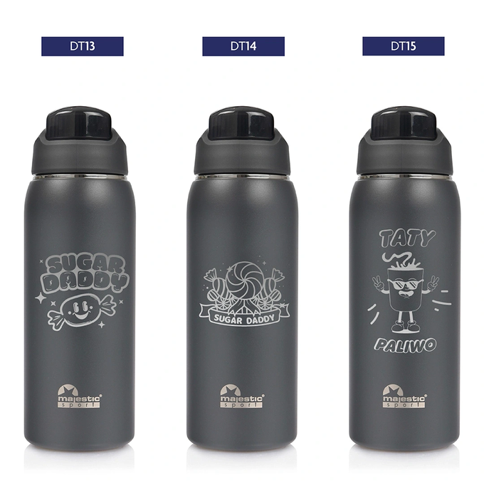Butelka termiczna z grawerem dla Taty na Dzień Ojca Majestic Sport Delta 750 ml szara