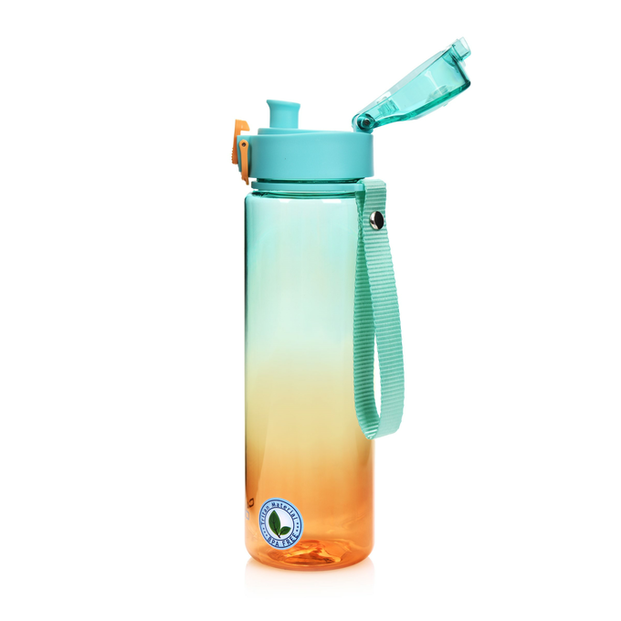 Butelka tritanowa Casno Aura 560 ml zielono-pomarańczowa