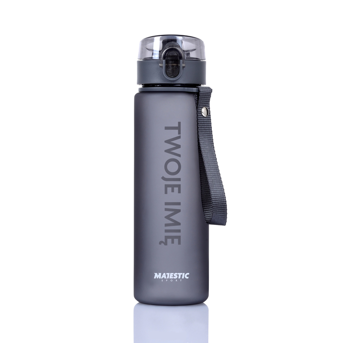 Butelka tritanowa Majestic Sport Missouri 560 ml szara - z grawerem