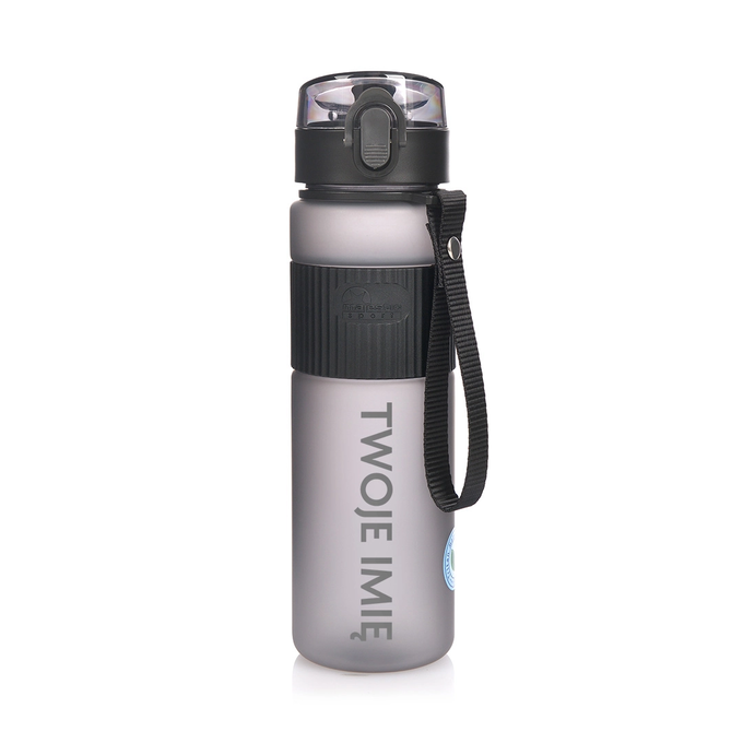 Butelka tritanowa z imieniem - Majestic Sport Nova 540 ml czarna - z grawerem
