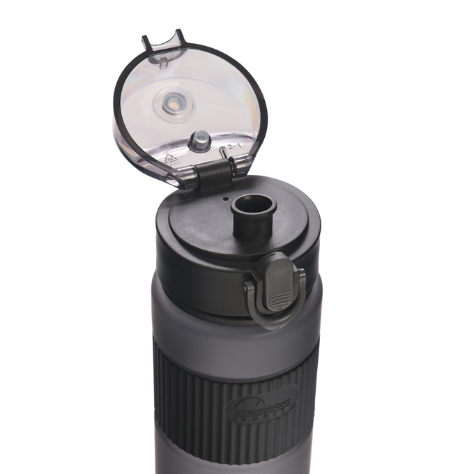 Butelka tritanowa z imieniem - Majestic Sport Nova 540 ml czarna - z grawerem