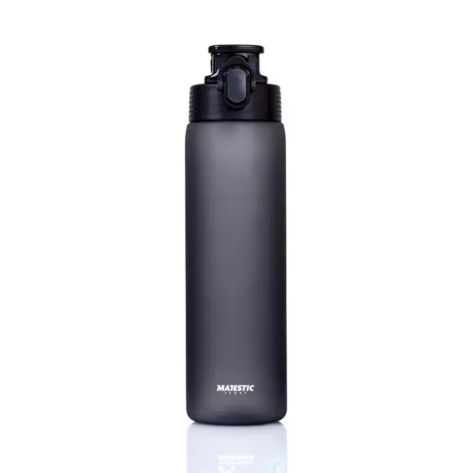 Butelka tritanowa z imieniem - Majestic Sport Okosei Mat 750 ml szara - z grawerem