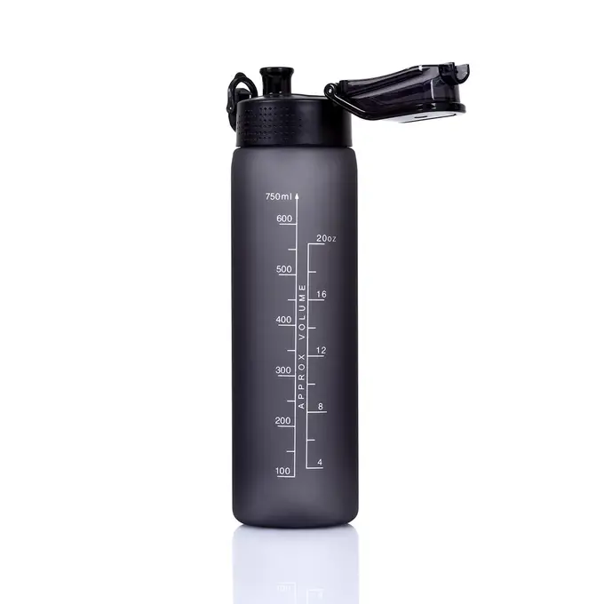 Butelka tritanowa z imieniem - Majestic Sport Okosei Mat 750 ml szara - z grawerem