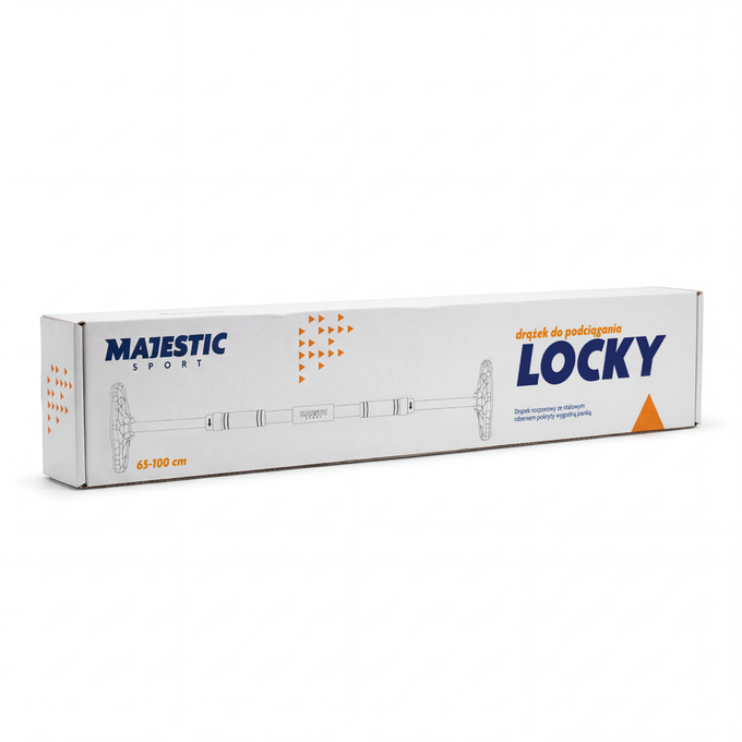 Drążek do podciagania Majestic Sport LOCKY 65-100 cm czarny