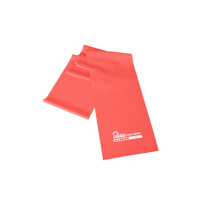 Guma do rehabilitacji Majestic Sport FizjoBand 2000x150x0,25 mm LIGHT czerwona