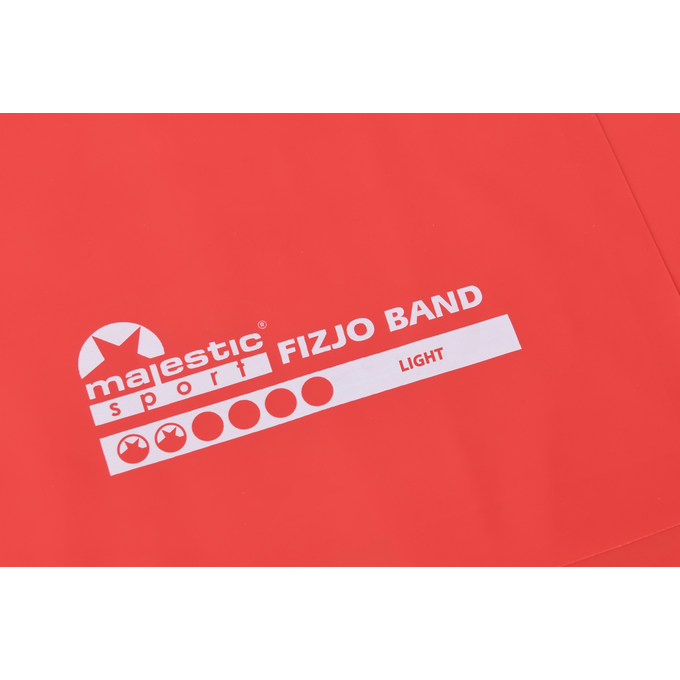 Guma do rehabilitacji Majestic Sport FizjoBand 2000x150x0,25 mm LIGHT czerwona