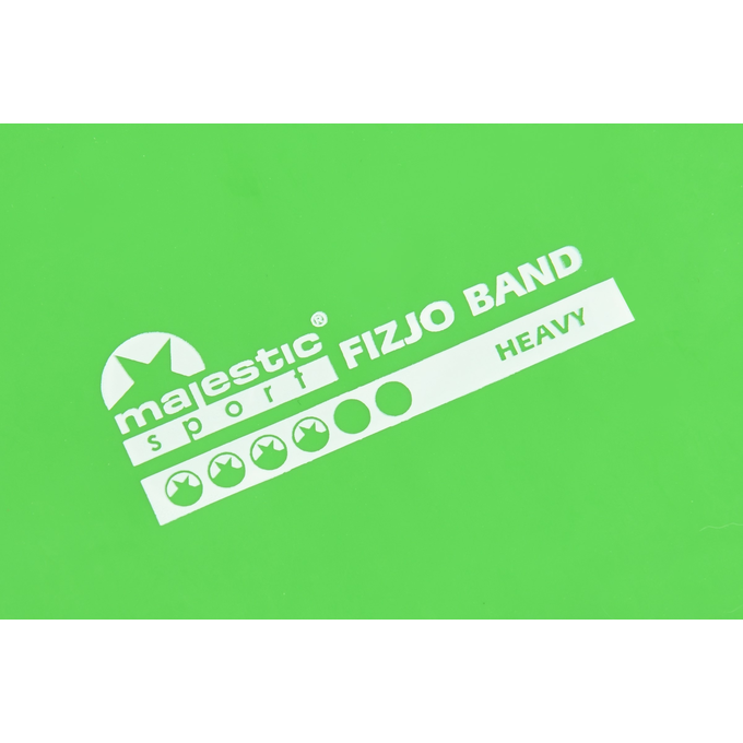 Guma do rehabilitacji Majestic Sport FizjoBand 2000x150x0,45 mm HEAVY zielona