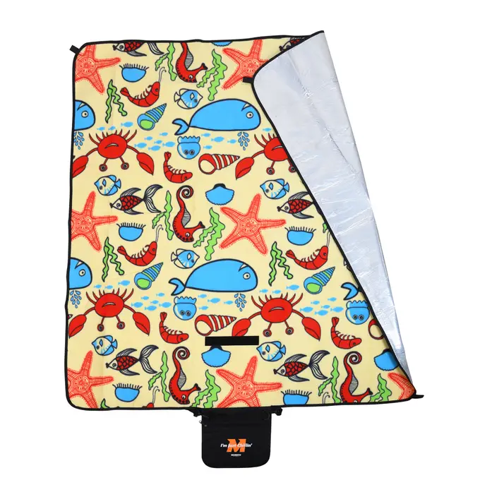 Koc piknikowy dla dzieci Majestic Sport 130x150 cm crab
