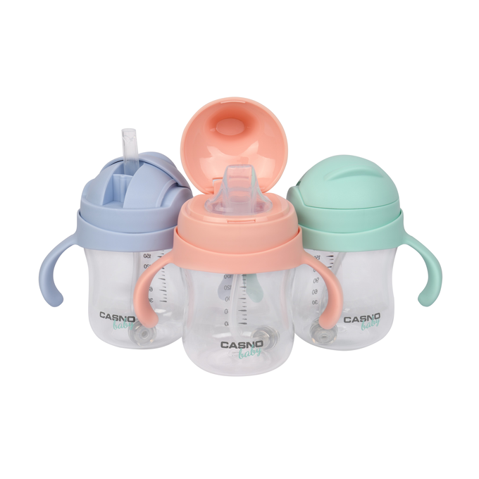 Kubek niekapek butelka na wodę dla dzieci Casno Baby DIZZY 240 ml Mint
