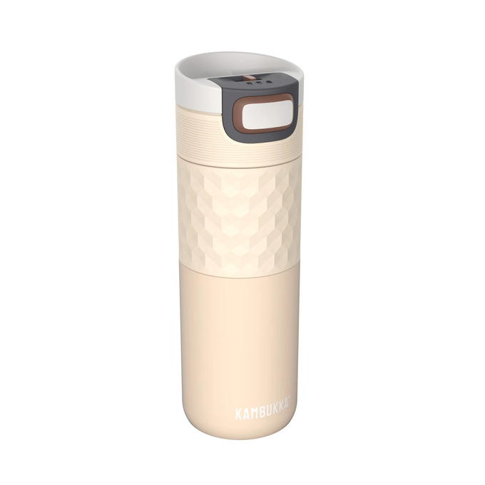 Kubek termiczny Kambukka Etna Grip 500 ml z inteligentną nakrętką 3 w 1 - Barley Beige