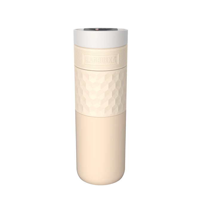 Kubek termiczny Kambukka Etna Grip 500 ml z inteligentną nakrętką 3 w 1 - Barley Beige