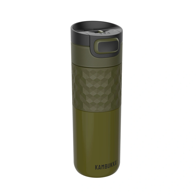 Kubek termiczny Kambukka Etna Grip 500 ml z inteligentną nakrętką 3 w 1 - Khaki Warrior
