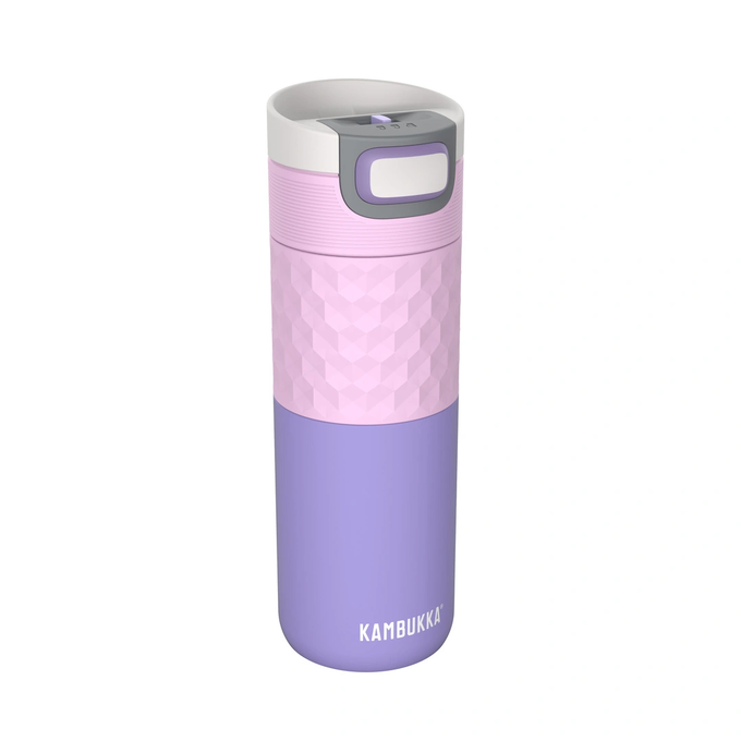 Kubek termiczny Kambukka Etna Grip 500 ml z inteligentną nakrętką 3 w 1 - Pale Purple