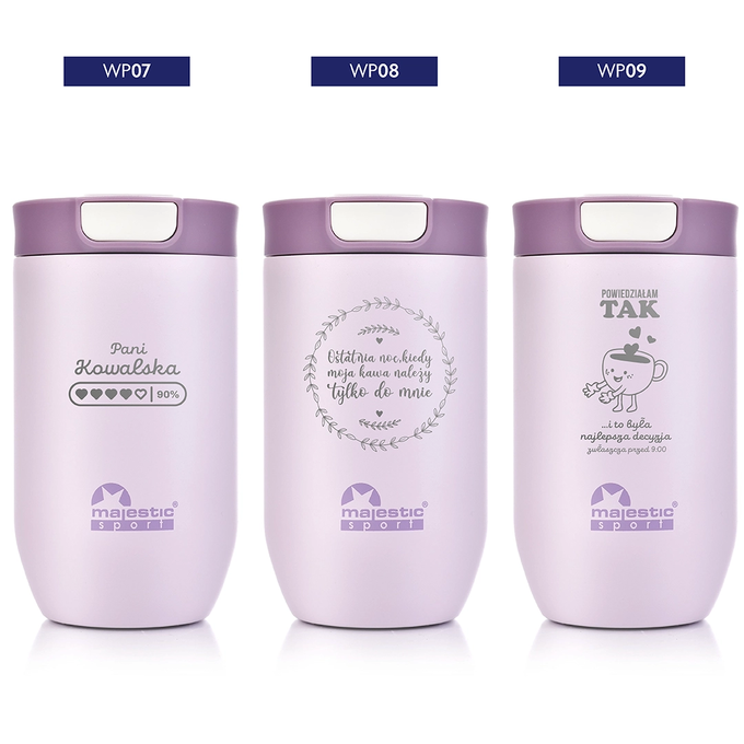 Kubek termiczny Majestic Sport Bullet 400 ml różowy - Wieczór Panieński