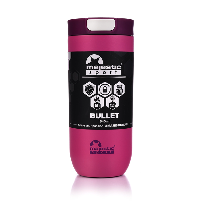 Kubek termiczny Majestic Sport Bullet 540 ml fuksja