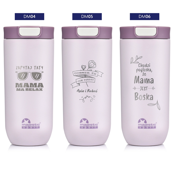 Kubek termiczny Majestic Sport Bullet 540 ml różowy - Dzień Matki