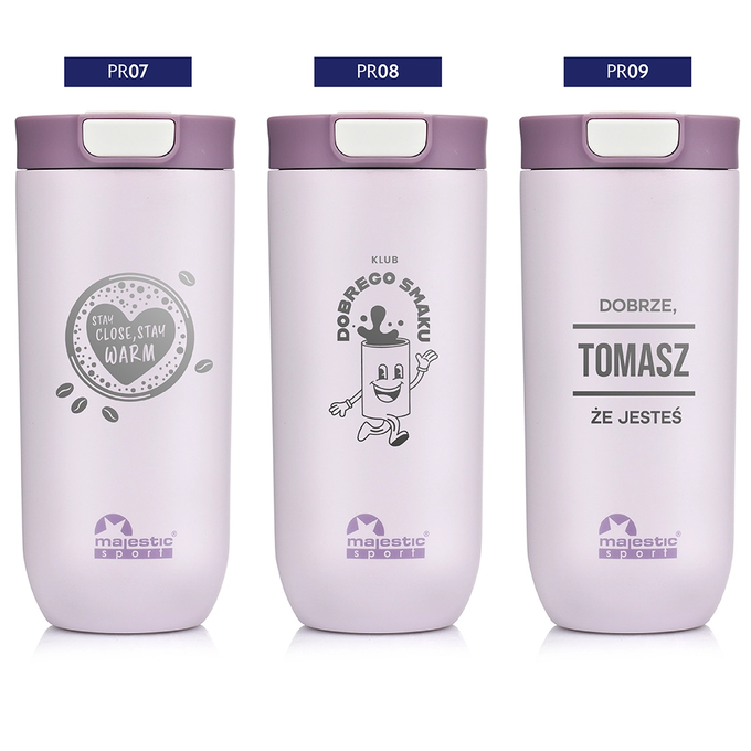 Kubek termiczny Majestic Sport Bullet 540 ml różowy - dla przyjaciela