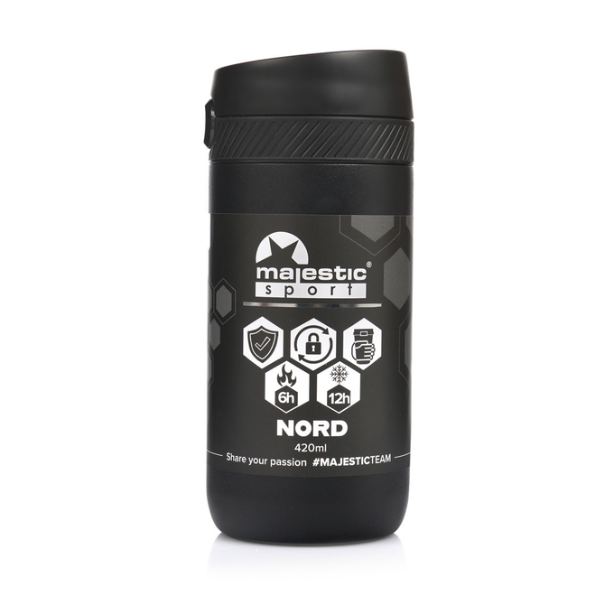 Kubek termiczny Majestic Sport Nord 420 ml czarny