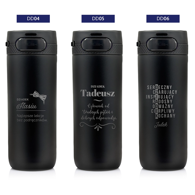 Kubek termiczny Majestic Sport Nord 600 ml czarny - Dzień Dziadka