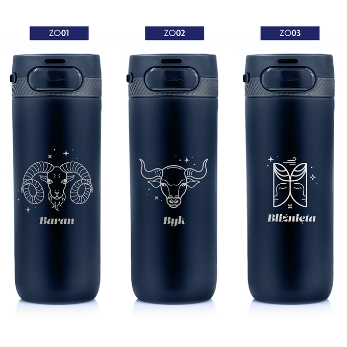 Kubek termiczny Majestic Sport Nord 600 ml granatowy - Znak Zodiaku